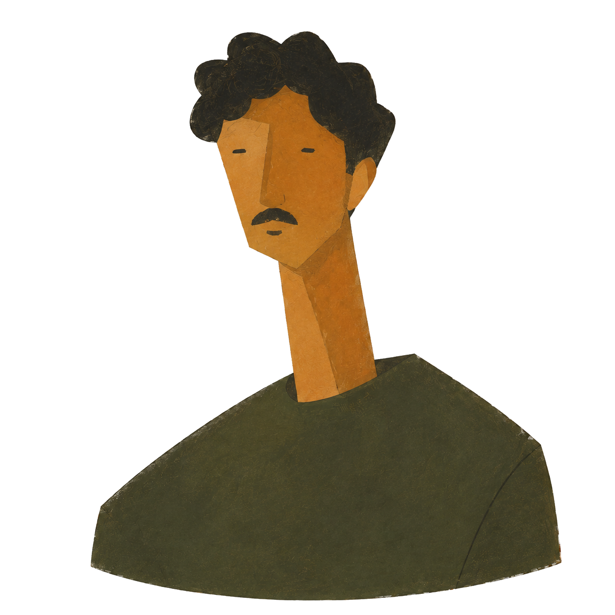 Illustrated portrait of Joshua C. Yang